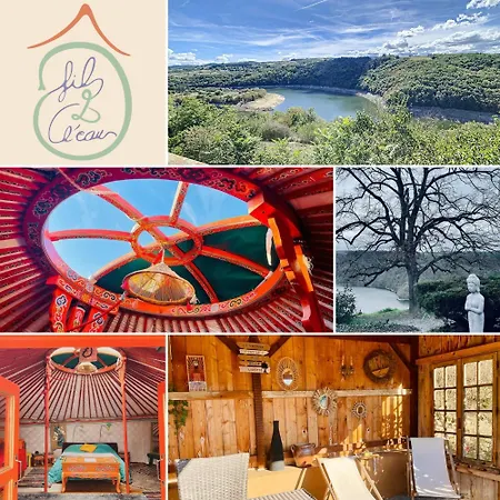 Luxusní stan Anouchka O Fil 2 L'eau, Yourte En Bord De Saint-Jean-Saint-Maurice-sur-Loire